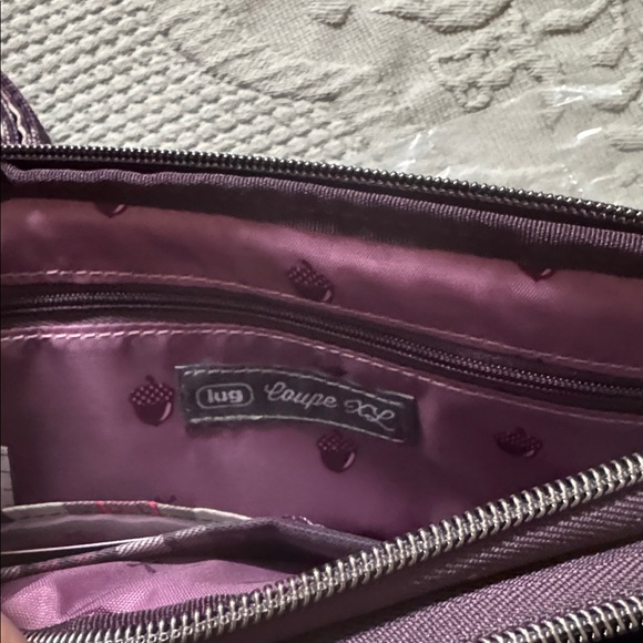 NWT Lug Coupe XL Temporary Plaid Plum - Picture 3 of 4